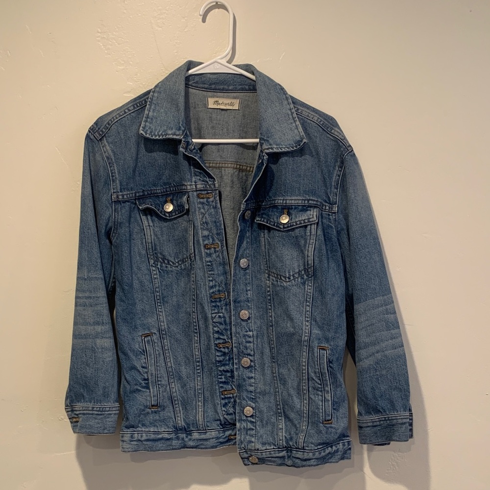 Oversized Madewell Classic Blue Denim Jacket